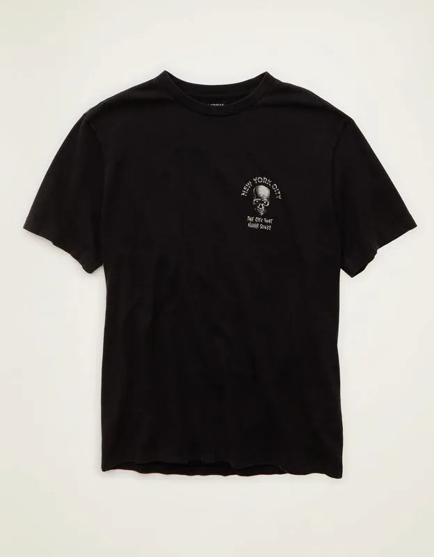 AE Standard Fit Halloween Graphic T-Shirt