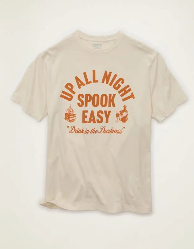 AE Standard Fit Halloween Graphic T-Shirt
