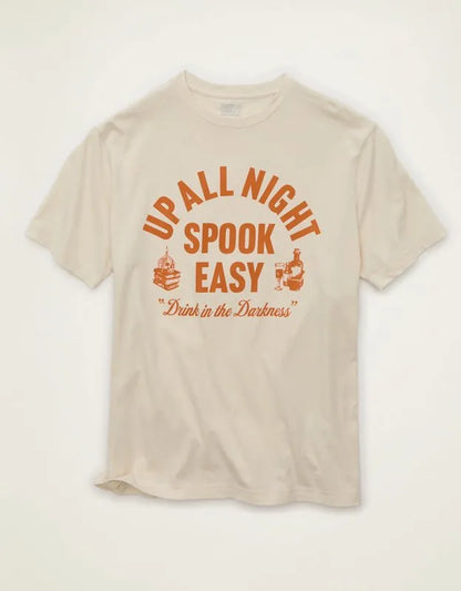 AE Standard Fit Halloween Graphic T-Shirt