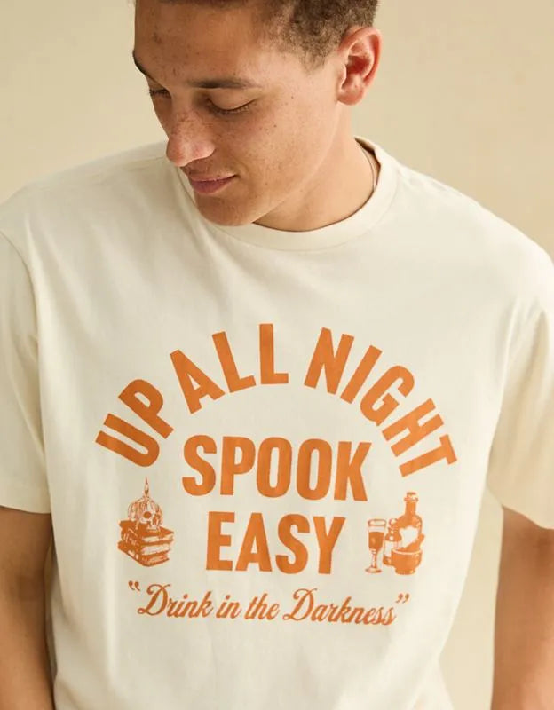 AE Standard Fit Halloween Graphic T-Shirt