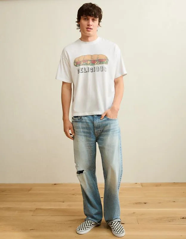 AE Boxy Fit Destination Graphic T-Shirt