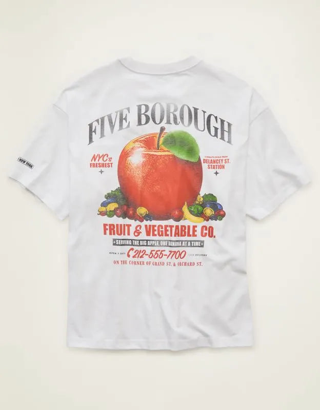 AE Boxy Fit New York City Graphic T-Shirt