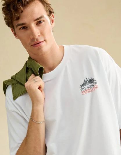 AE Boxy Fit New York City Graphic T-Shirt