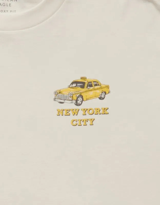 AE Boxy Fit New York City Graphic T-Shirt
