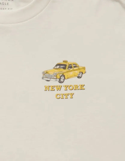 AE Boxy Fit New York City Graphic T-Shirt