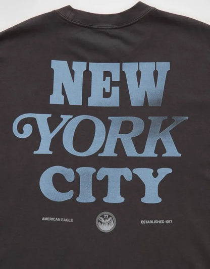 AE Boxy Fit New York City Graphic T-Shirt