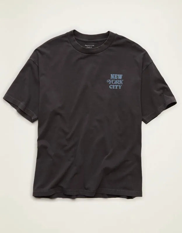 AE Boxy Fit New York City Graphic T-Shirt