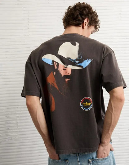 AE Boxy Fit Post Malone Graphic T-Shirt