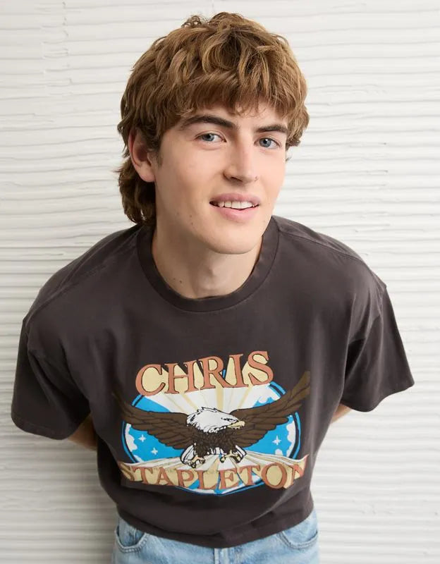 AE Boxy Chris Stapleton Graphic T-Shirt