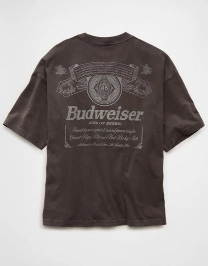 AE Boxy Fit Budweiser Graphic T-Shirt