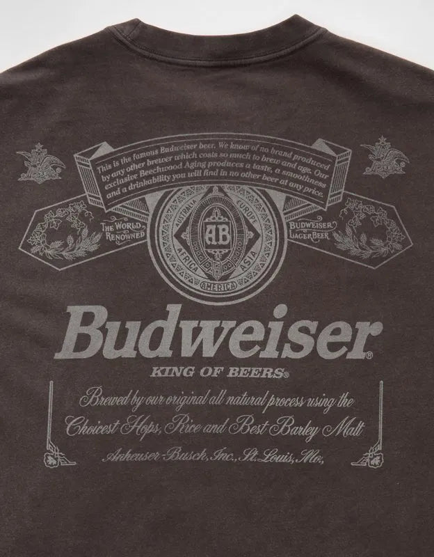 AE Boxy Fit Budweiser Graphic T-Shirt