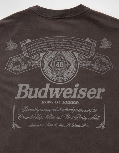 AE Boxy Fit Budweiser Graphic T-Shirt