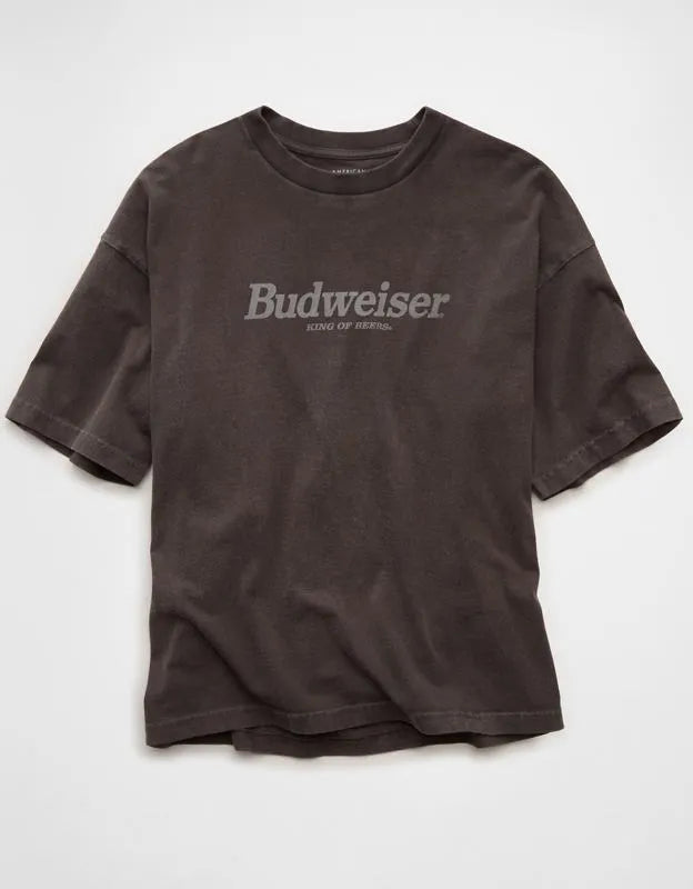 AE Boxy Fit Budweiser Graphic T-Shirt