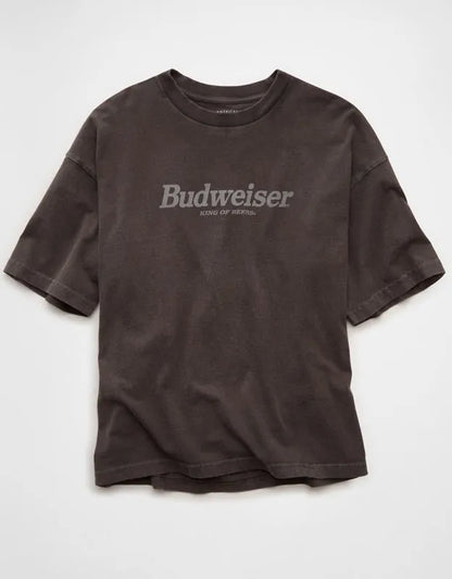 AE Boxy Fit Budweiser Graphic T-Shirt