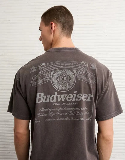 AE Boxy Fit Budweiser Graphic T-Shirt
