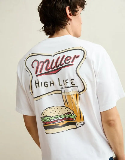 AE Boxy Fit Miller Beer Graphic T-Shirt