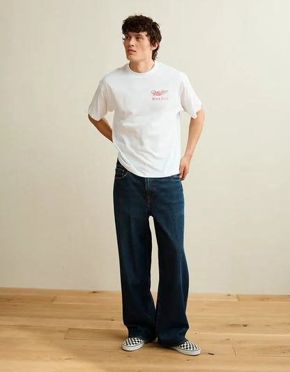 AE Boxy Fit Miller Beer Graphic T-Shirt