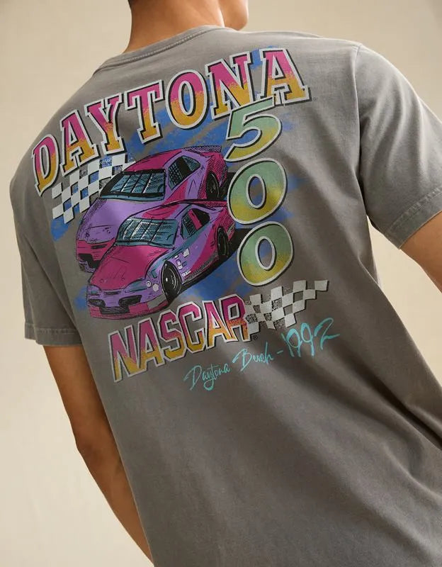 AE Standard Fit Daytona 500 Graphic T-Shirt