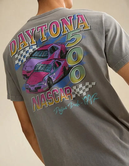 AE Standard Fit Daytona 500 Graphic T-Shirt