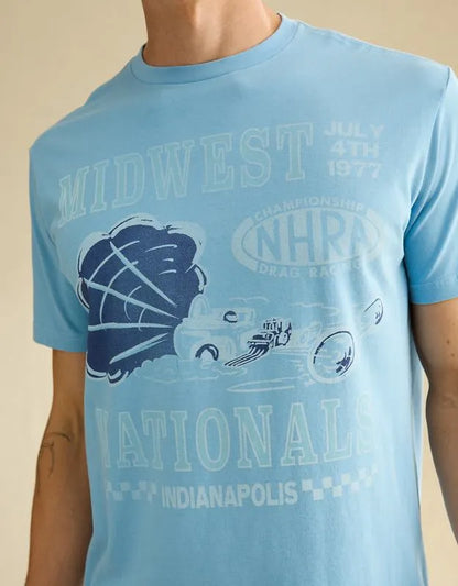 AE Standard Fit National Hot Rod Graphic T-Shirt