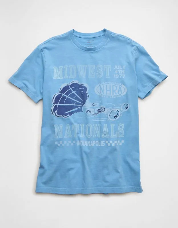 AE Standard Fit National Hot Rod Graphic T-Shirt