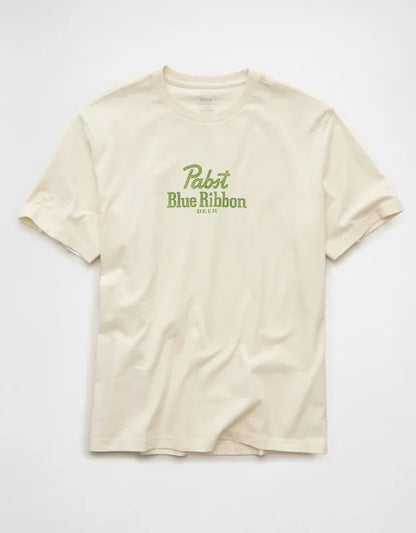AE Standard Fit Pabst Blue Ribbon Graphic T-Shirt