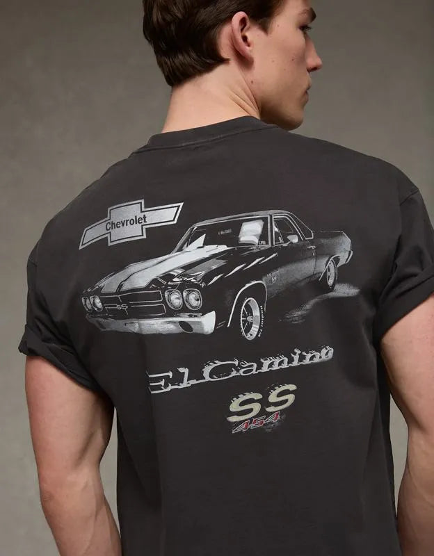 AE Boxy Fit El Camino Graphic T-Shirt