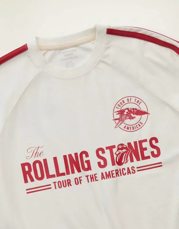 AE Standard Fit Rolling Stones Graphic Soccer T-Shirt