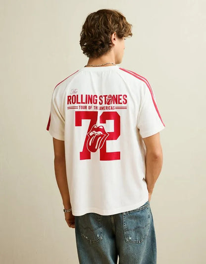 AE Standard Fit Rolling Stones Graphic Soccer T-Shirt
