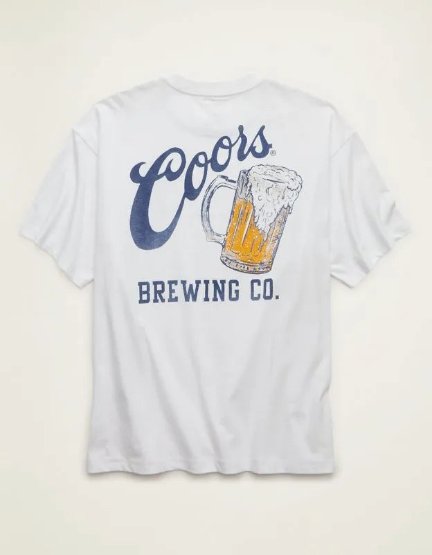 AE Boxy Fit Coors Graphic T-Shirt