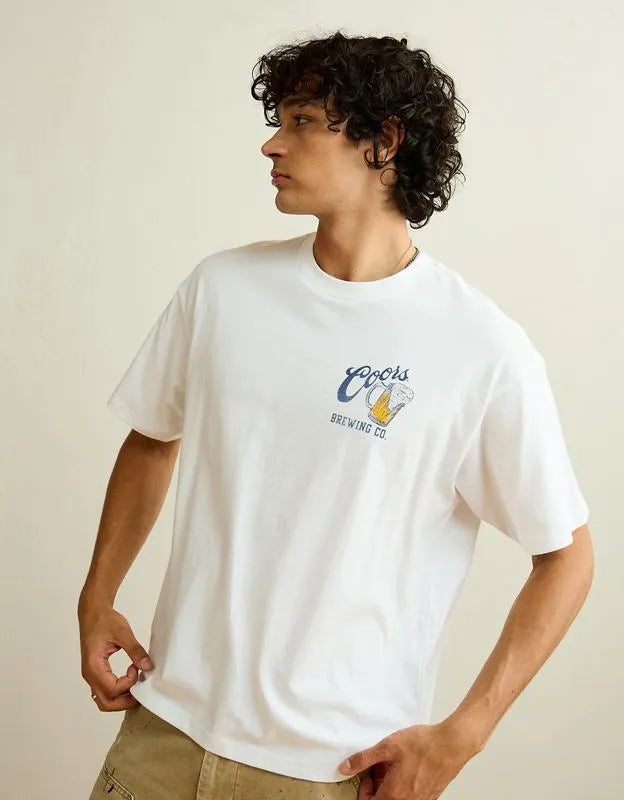 AE Boxy Fit Coors Graphic T-Shirt