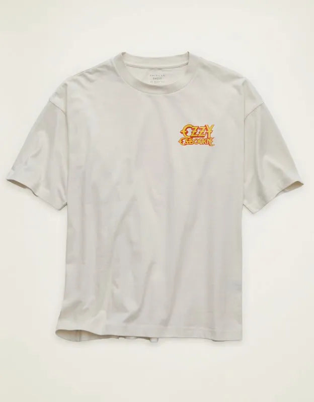 AE Boxy Fit Ozzy Osbourne Graphic T-Shirt