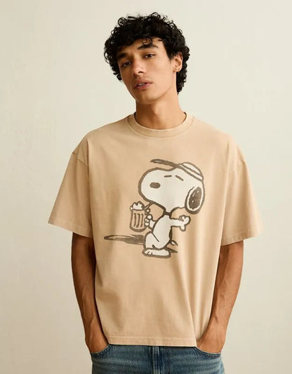 AE Boxy Fit Snoopy Graphic T-Shirt