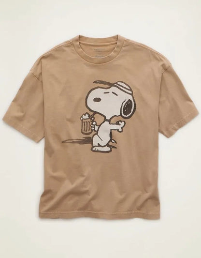 AE Boxy Fit Snoopy Graphic T-Shirt