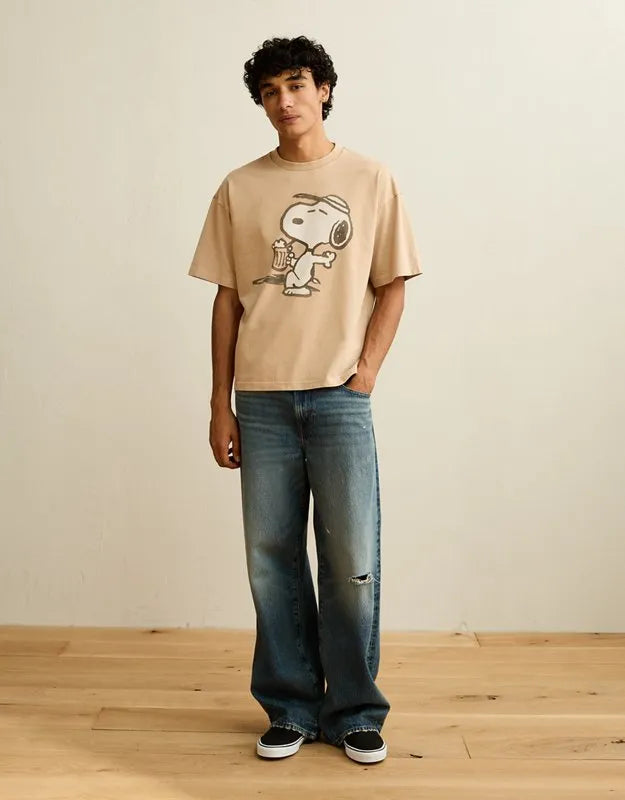 AE Boxy Fit Snoopy Graphic T-Shirt