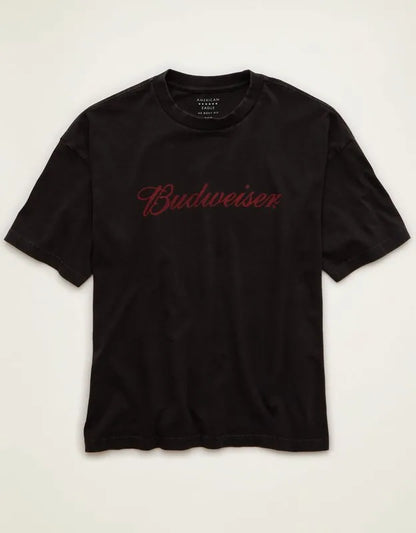 AE Boxy Fit Budweiser Graphic T-Shirt