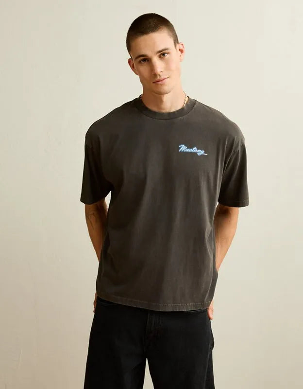 AE Boxy Fit Ford Mustang Graphic T-Shirt