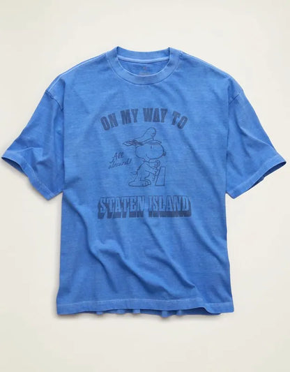 AE Boxy Fit Snoopy Graphic T-Shirt