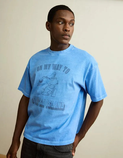 AE Boxy Fit Snoopy Graphic T-Shirt