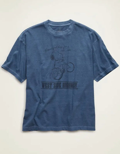 AE Boxy Fit Snoopy Graphic T-Shirt