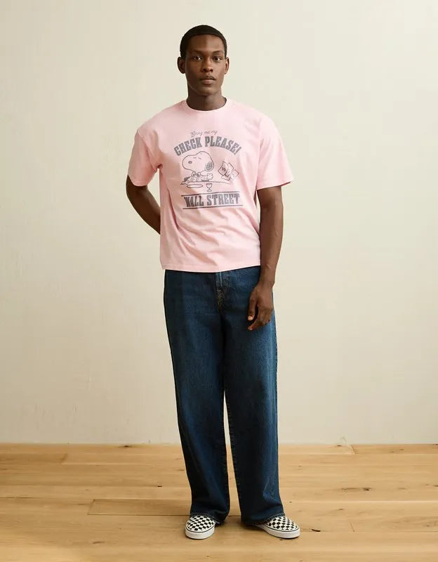 AE Boxy Fit Snoopy Graphic T-Shirt