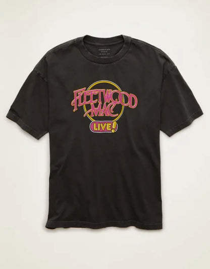 AE Boxy Fit Fleetwood Mac Graphic T-Shirt