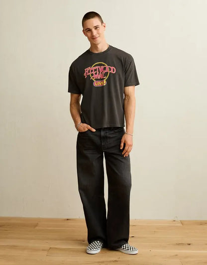 AE Boxy Fit Fleetwood Mac Graphic T-Shirt