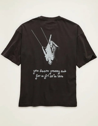 AE Boxy Fit Olivia Rodrigo Graphic T-Shirt