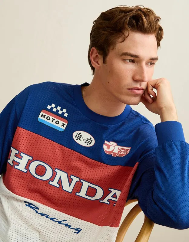 AE Boxy Fit Honda Long-Sleeve Mesh T-Shirt