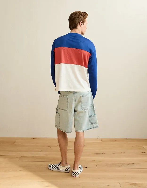 AE Boxy Fit Honda Long-Sleeve Mesh T-Shirt