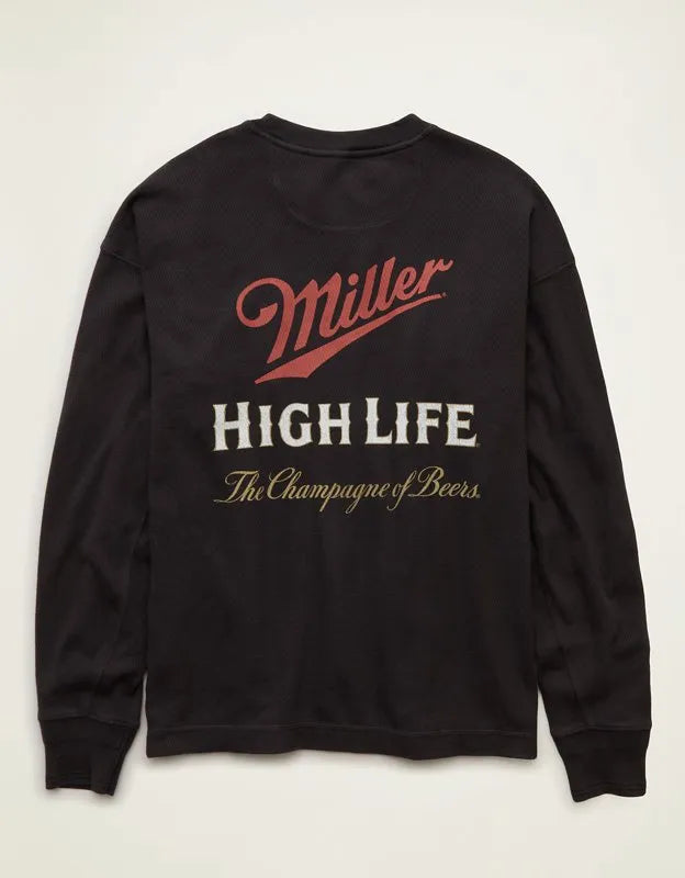 AE Boxy Fit Long Sleeve Miller Thermal Graphic T-Shirt