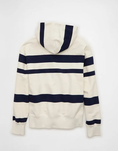 AE Laidback Luxe Relaxed Fit Striped Hoodie