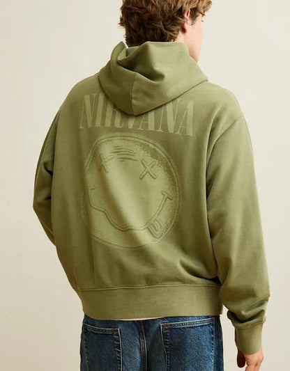 AE Standard Fit Nirvana Graphic Hoodie