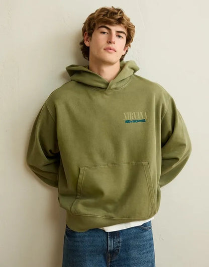 AE Standard Fit Nirvana Graphic Hoodie